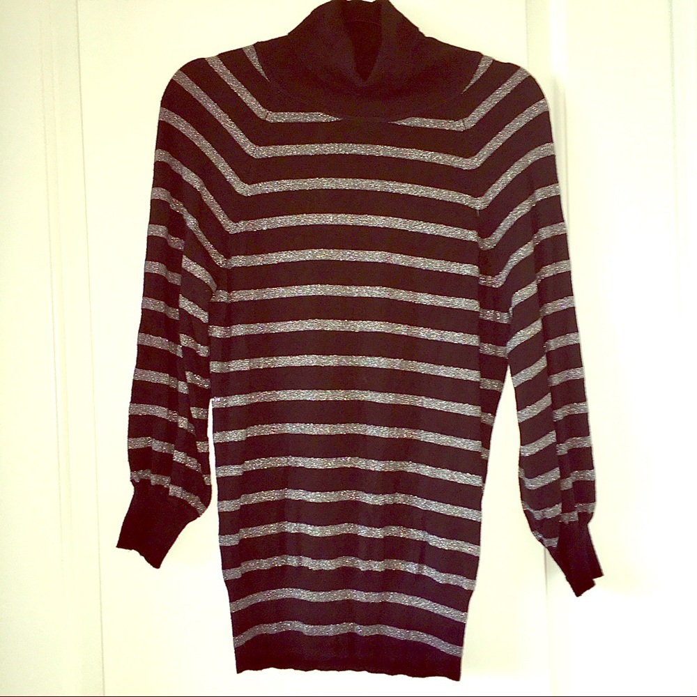 Express striped turtleneck sweater